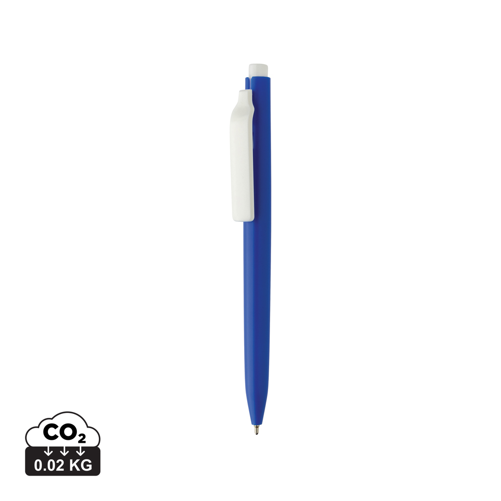 Stylo promotionnel encre fluide recyclé GRS Vibe Bleu et Blanc